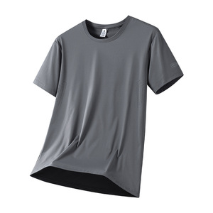 Camiseta Casual Premium de Color Sólido para Verano, Antiarrugas, Transpirable, Tela Suave, Estilo Business Casual, Personalizable - Product Image 1