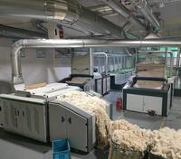 Broyeur horizontal pour le recyclage de jeans, vêtements, tissus non tissés, déchets textiles, coton et fil