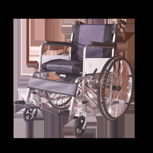 Silla de ruedas manual Lechi plegable y ligera con freno en U para discapacitados y ancianos - Product Image 2