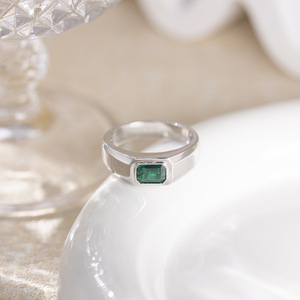 <span class=keywords><strong>Anello</strong></span> da Uomo con <span class=keywords><strong>Smeraldo</strong></span> <span class=keywords><strong>Taglio</strong></span> <span class=keywords><strong>Smeraldo</strong></span> da 1 carato in Argento Sterling 925 con Zaffiro Blu Reale da Laboratorio, <span class=keywords><strong>Anello</strong></span> Minimalista Hip Hop di Tendenza per Matrimonio, Vendita all'Ingrosso - Product Image 5