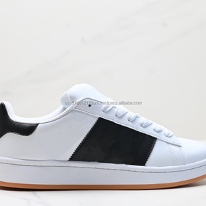 2025 hommes Campus Style noir blanc en cuir Skateboard chaussures classique bas haut rétro Skateboard chaussures de Sport décontractées - Product Image 4