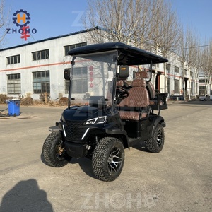 Classic <strong>Black</strong> 4 Seater Club Golf Cart Dune <strong>Buggy</strong> off Road Hunting Gas CE Certified 90km Range - Product Image 1