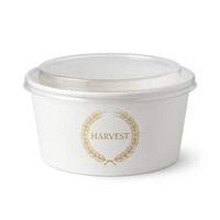 Bol à salade en papier de 1300 ml, jetable, pour emporter, logo personnalisé, vente en gros, faible MOQ