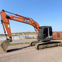 Excavatrice Hitachi 200-5 d'occasion, 20 tonnes, sur chenilles, moteur Isuzu, machine de construction japonaise à vendre