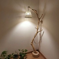 Support décoratif pour cage à oiseaux en forme de branche d'arbre, perchoir pour perroquet, poteau de perchoir, fourche d'arbre, support de lampe sur pied