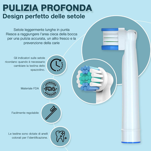 Têtes de rechange OEM pour brosse à dents électrique, design à poils moyens, en nylon, pour Oral-B, recharges pour le nettoyage buccal domestique - Product Image 3