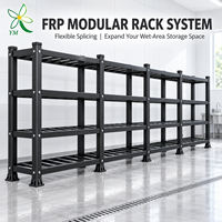 Scaffale Multiuso Regolabile in Fibra di Vetro Resistente alle Intemperie, Design OEM per Parti di Irrigazione in Fattorie e Officine