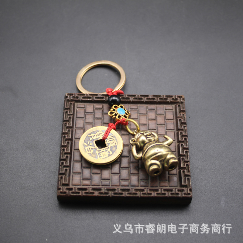 Effort Pig (Five Emperor Coins Hanging Buckle)