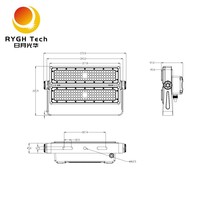 Lámpara LED para Túnel de Aluminio de 100W 14000LM IP66 con Temperatura de Color de 3000-6500K y Garantía de 5 Años