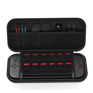 Bolsa de almacenamiento Switch2 para reproductores de videojuegos que acomoda el cable de datos del mango y 12 tarjetas de juego hechas de Pu + material de nailon - Product Image 5