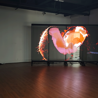 Écran LED holographique transparent InVisia, haute luminosité, interactif intelligent, sans cadre, 5000 cd/m², 90 % de transparence