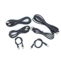 Câble adaptateur BNC double tête 0.5m-3m accessoires de caméra CCTV fil de queue de cochon mâle-mâle-femelle 3P broches boîtier ABS 10A courant nominal"