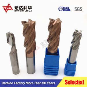 Fraise carrée en carbure solide HRC50 pour l'aluminium - Product Image 5