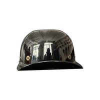 BYB/RNG negro brillante gorra de béisbol Retro medio sombrero casco Pedal luz gorra casco de motocicleta