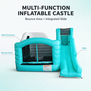 Castillo Inflable Multifuncional de Lujo Golden Art, 9x9 Pies, Capacidad para 3 Niños, Fácil de Instalar - Product Image 2