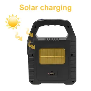 Linterna Solar LED COB de Alta Luminosidad con Salida USB, Resistente al Agua IP65, Luz Diurna de 6000K, Batería de Litio - Seguridad para Campamento y Exteriores - Product Image 6