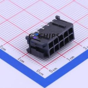 430451012 Wire-to-Board Pin Header Through hole Component (THT),P=3mm Connector 2x5P 3mm Through Hole Micro-Fit (MX 3.0) - Product Image 1