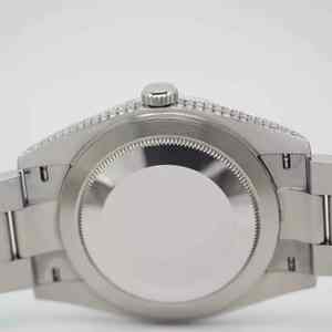 Montre en acier inoxydable avec moissanite brillante, design luxueux glacé, mouvement mécanique automatique, mode unisexe, 5 BAR étanche - Product Image 6