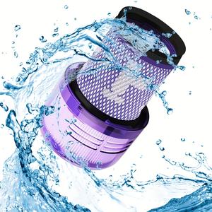 Aspiradora inalámbrica <span class=keywords><strong>V12</strong></span> Detect Slim, filtro de repuesto de plástico, accesorio de aspiradora doméstica lavable manual - Product Image 4