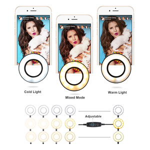 Anneau lumineux pour <span class=keywords><strong>selfie</strong></span> avec support de téléphone portable flexible, compatible avec YouTube, vidéo et photographie, pour <span class=keywords><strong>iPhone</strong></span> <span class=keywords><strong>Xs</strong></span> Max XR et Android - Product Image 5