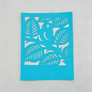 Laser Cut Paper Sculpture Crafts Blue Card Paper Engraving Custom Gifts Tags Souvenirs Bookmarks Birthday Wedding Invitations