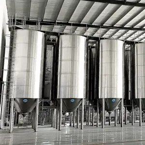Commercial Fermenters 30000L 10T 20T 30T 50T 30m3 Fruit Wine Beer Industrial Fermentation System Supply Commercial Fermenting Equipment