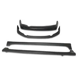 Fábrica Direta Do Carro Bumper Lábio Dianteiro Traseiro Difusor Lábio Saias Lado Para Honda Civic 2012 2013 kits Corpo Do Carro Material ABS Conjunto Inteiro