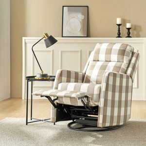 Sillón Reclinable Manual DOSER, Moderno y Minimalista, con Marco de Madera y Tapicería de Tela, Ajustable, Individual, para Sala de Estar, Cine en Casa - Product Image 2