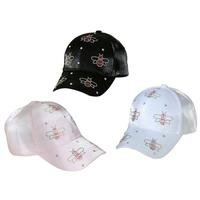 RongGuang Venta al por mayor Moda Impreso Diamantes de imitación Gorra de béisbol Moda brillante Gorra deportiva para Mujeres Hombres Actividades al aire libre