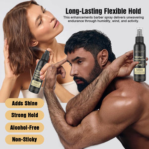 Nouveau produit : Traitement capillaire anti-chute végétalien bio, poudre de fibres capillaires naturelles, spray fixateur de fibres résistant à l'eau Ally-barber - Product Image 6