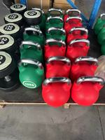 Kettlebells de compétition en PU poignées électrolytiques ergonomiques de haute qualité conception de fonte intégrale plusieurs poids de même taille