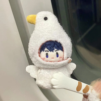 Porte-clés en peluche personnalisé OEM, mini format, adorable petit personnage en coton, pendentif mascotte mignon