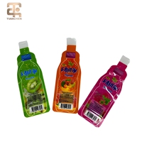 Pochette souple personnalisée en forme de bouteille, imprimée en héliogravure, 150 ml, résistante à l'humidité, pour jus, vodka et cocktails