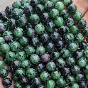 4mm 6mm 8mm 10mm 12mm Natural Red <strong>Emerald</strong> Round Loose <strong>Bead</strong> Ruby in Zoisite Gemstone Stone <strong>Beads</strong> for Bracelet Jewelry Making - Product Image 3