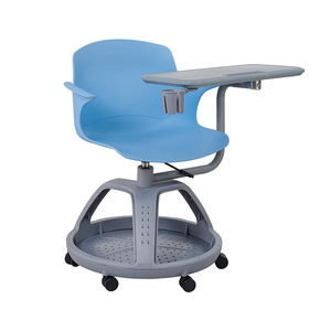Chaise d'étudiant moderne avec tablette pliable, chaises et tablettes pour l'école et l'université avec tablette d'écriture rotative - Product Image 3