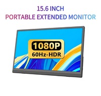 Monitor LCD Portátil de 15.6 Pulgadas con Pantalla IPS Panorámica de 1080p, HD-MI Tipo C