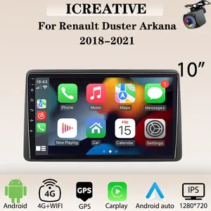 Radio para Auto con Carplay para <span class=keywords><strong>Renault</strong></span> Duster HM 2 2020-2023 y Arkana 1 2019-2023, Sistema <span class=keywords><strong>Multimedia</strong></span> 2DIN, Autoradio Android con Navegación - Product Image 2