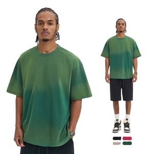 Camiseta de hombre de algodón 260GSM con lavado ácido y tie-dye, corte holgado oversize, estilo streetwear, nueva colección verano 2026 - Product Image 3