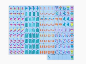 Fichas <span class=keywords><strong>de</strong></span> Mahjong Acrílicas Azul Cielo <span class=keywords><strong>de</strong></span> Lujo Estilo Americano Moderno, Línea Montaña: Fichas <span class=keywords><strong>de</strong></span> Mahjong Verde Salvia, 160 Piezas Pintadas a Mano, Regalo - Product Image 5