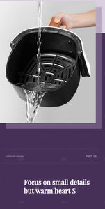 Vente flash 2024 - Friteuse électrique sans huile intelligente à écran tactile 8L 1400W - Friteuse à air chaud - Product Image 4