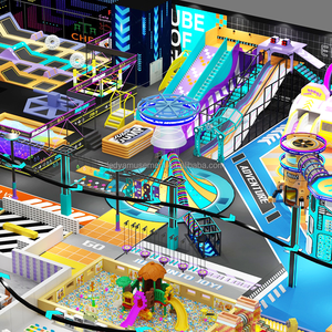 Parc d'attractions intérieur commercial à thème, grande zone de jeux intérieure, parc de trampolines pour enfants et adultes - Product Image 3