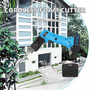 Couteau électrique sans fil 18V 150W pour découpe de mousse à chaud, kit d'outils de sculpture DIY pour panneaux KT, polyuréthane, polyéthylène, EPS, XPS, avec batterie - Product Image 2