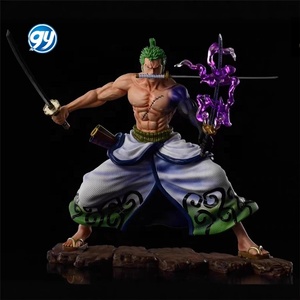 All'ingrosso un pezzo GK Wano Kimono Zoro tre stile spada Enma-sstatuine Anime modello da collezione Mini formato resina artigianale - Product Image 1