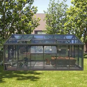 <span class=keywords><strong>Pergola</strong></span> moderne en <span class=keywords><strong>aluminium</strong></span> 12x24 pieds avec toit à lames orientables et étanche, verrière à verre Low-E pour villas et appartements - Product Image 6