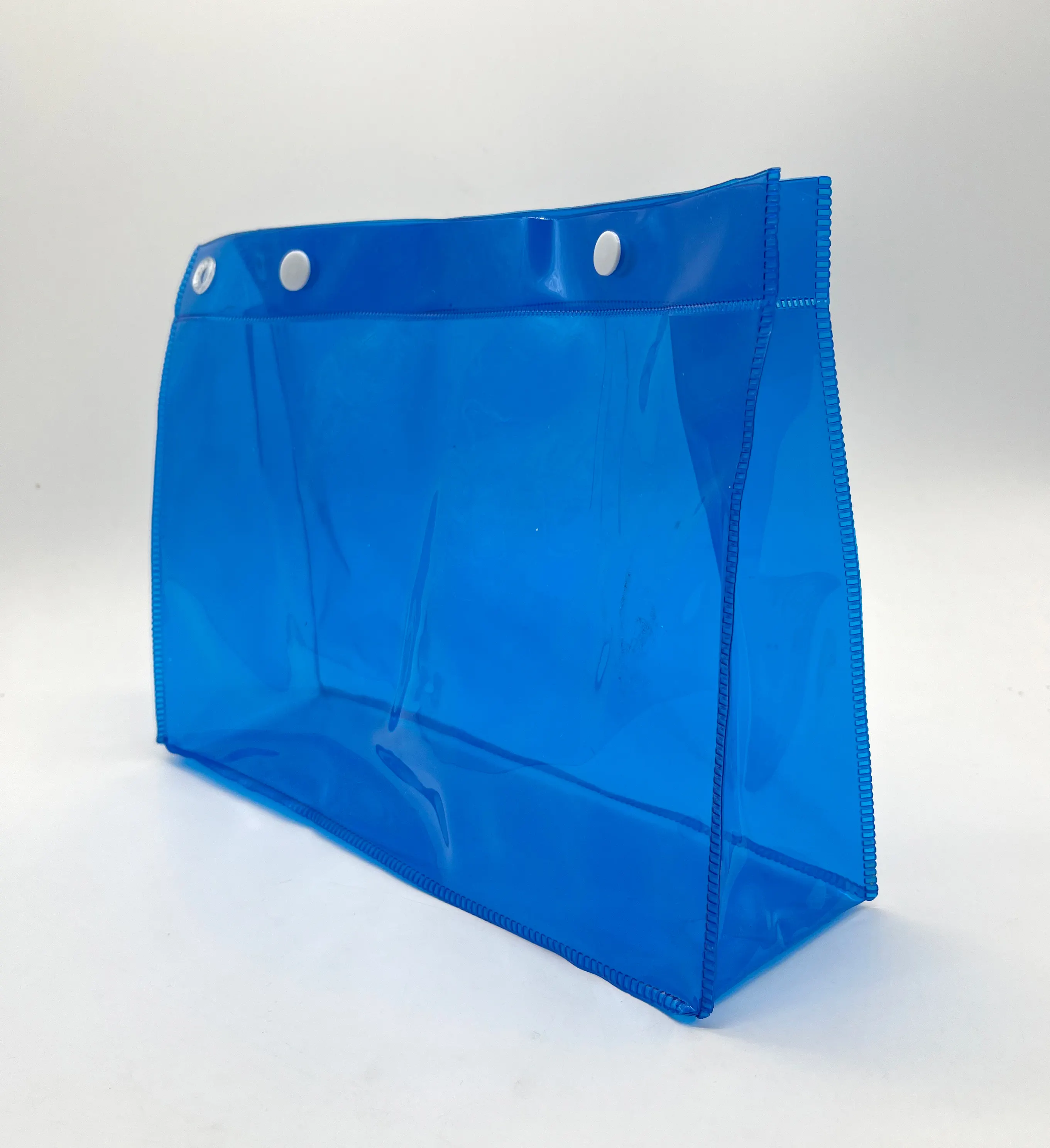 Clear stand up Tote Pvc Bag Moda Limpar Pvc Cosmetic Bag saco de armazenamento de higiene pessoal de viagem Para Mulher snap handbag
