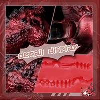 LUUK Dragon Buttock Masturbateur Masculin, Grande Pénétratrice de Poche, Vagin Artificiel en Silicone, Modèle Fesses de Monstre Fantaisie pour Hommes, Jouets Sexuels