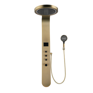 Colone de douche En hoặc brossé Avec LED mitigeur pommeau de douche Haute pression - Product Image 1