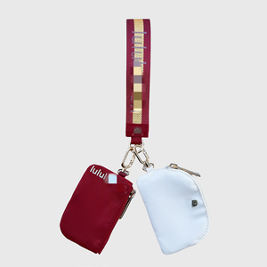 Bolso de Mano Doble Lu con Cierre, Estuche para Llaves y Cartera con Forro de Poliéster, Diseño Unisex Impermeable y Portátil, Estilo Lu - Product Image 1