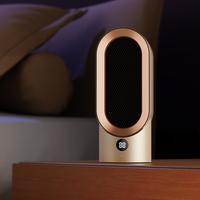 Petite tour de bureau intelligente portable à usage intérieur Air chaud radiateur soufflant électrique avec affichage pour chambre à coucher bureau à domicile