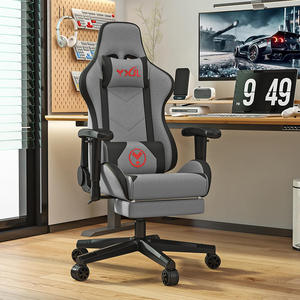Muebles de oficina de lujo para el hogar Gamer <span class=keywords><strong>Sillas</strong></span> Racing Juegos de ordenador Silla reclinable de cuero para juegos con reposapiés - Product Image 1